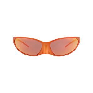Balenciaga Shield-Frame Alluminium Sunglasses Red Unisex-Adult